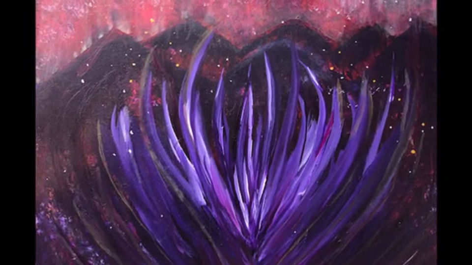 Seventh Ray Painting with Music